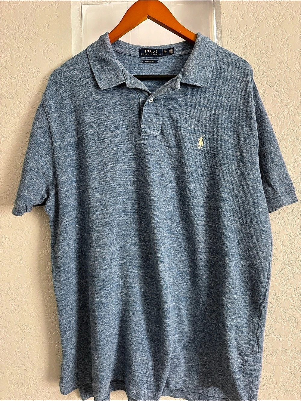 Polo Ralph Lauren Classic Fit Polo Men's Blue Polo Size XL